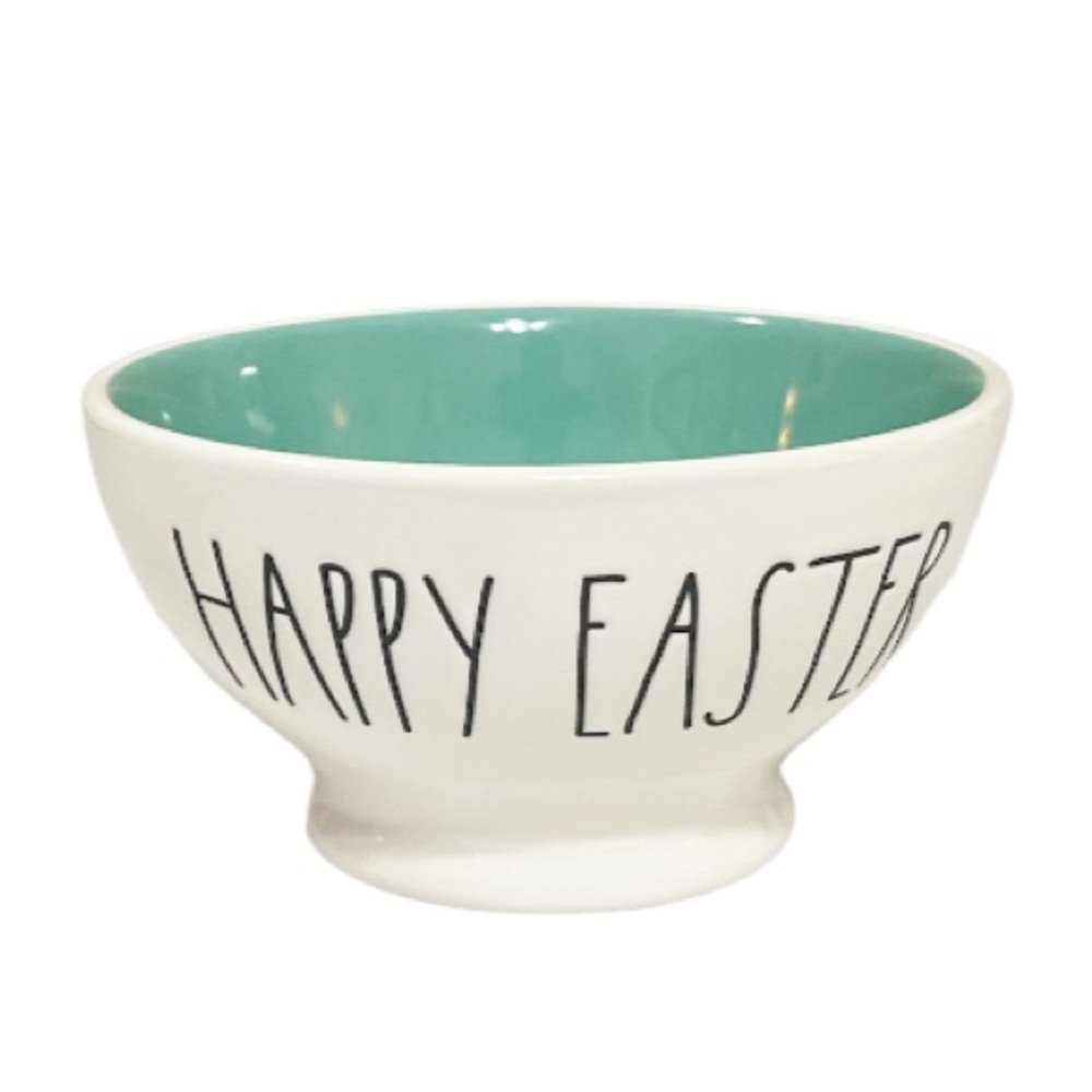 NEW Rae Dunn HAPPY EASTER Pedestal Bowl